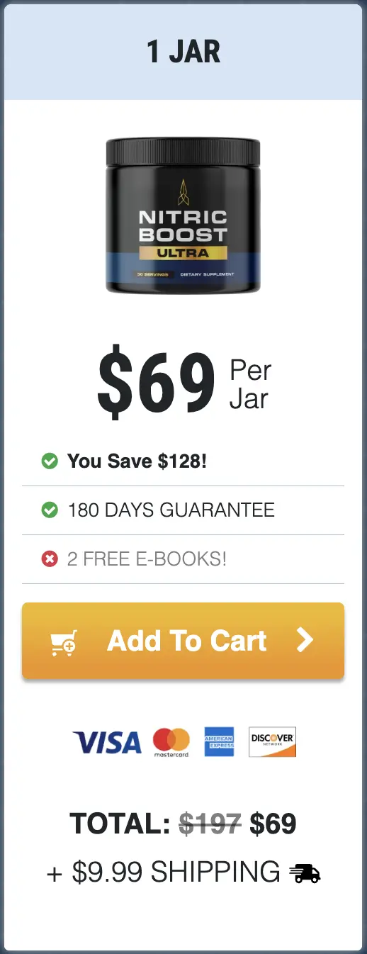 Nitric Boost Ultra one jar